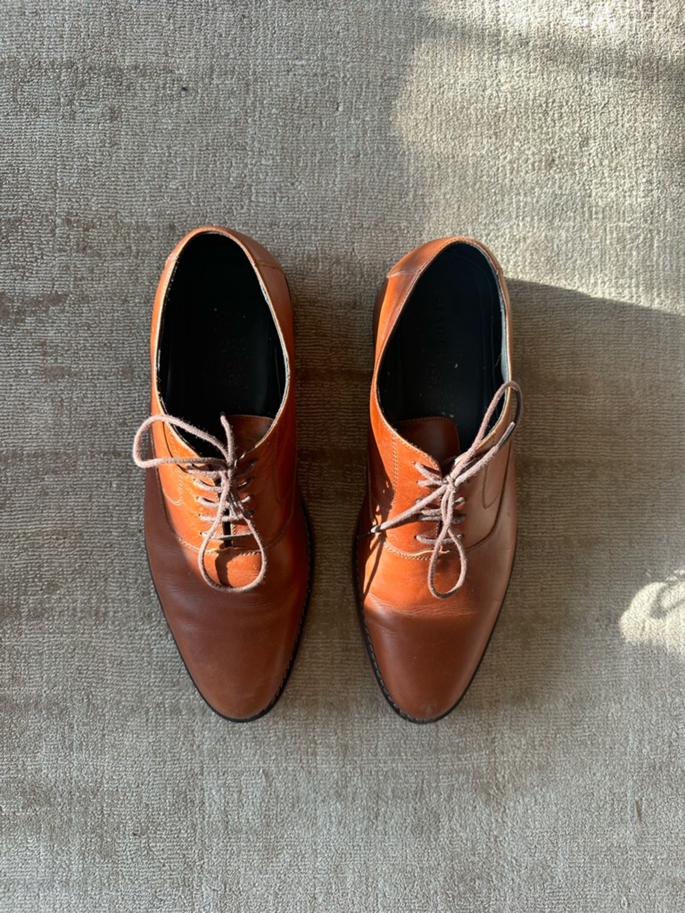 Men's Nisolo Leather Rey Everyday Derby Lace-Up Oxfords in Brown